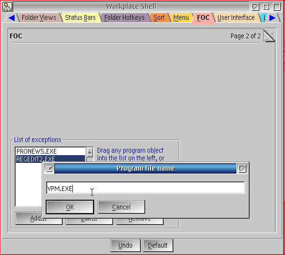 Figure 1: FOC Tab